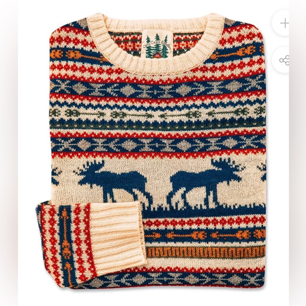 Kiel James Patrick The Great Moose Sweater. NWT.